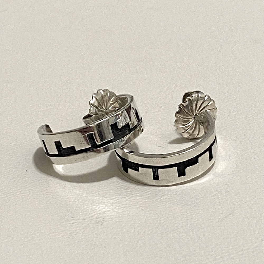 Native American sterling earrings.